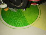 Bild eines schlechten Druckbilds eines 3D-Druckers.